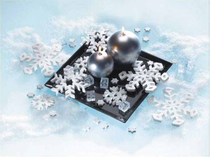 FIMO Glittery Snow Crystals