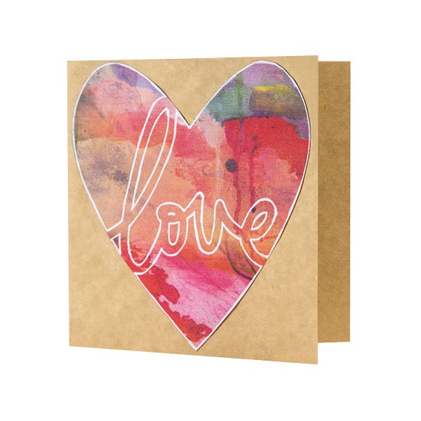 Watercolour Love Card