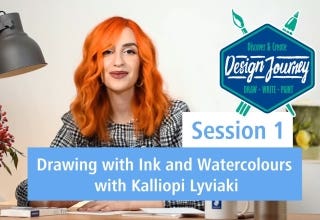 Drawing with Ink and Watercolours | STAEDTLER Design Journey Art Classes