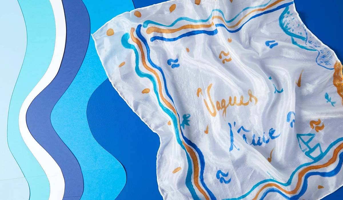 Paint a Graphic Silk Scarf with Pebeo