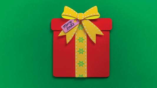 Christmas Gift Box Papercraft Project