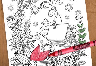 Christmas Colouring In