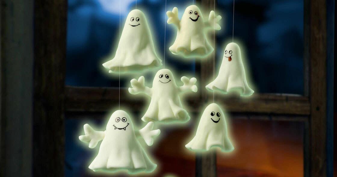 FIMO Glow in the Dark Ghost Mobile