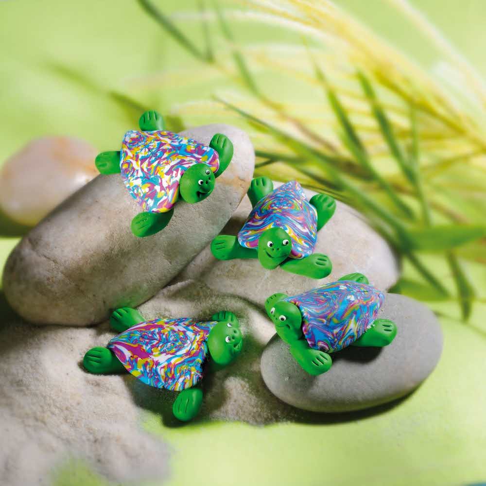 Cute FIMO Clay Turtles