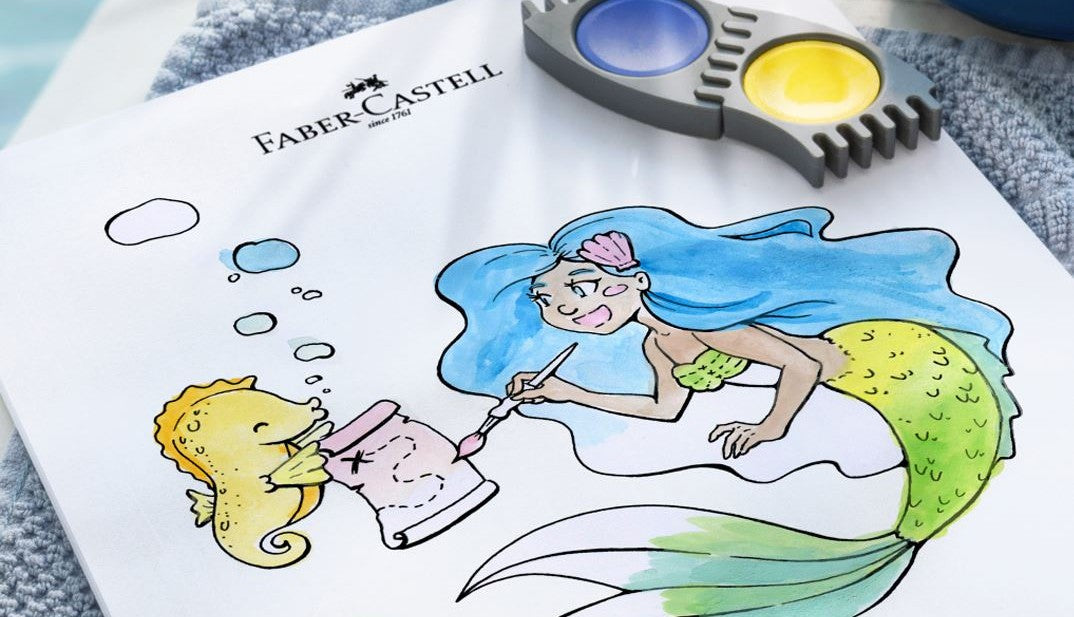 Mermaid Colouring In