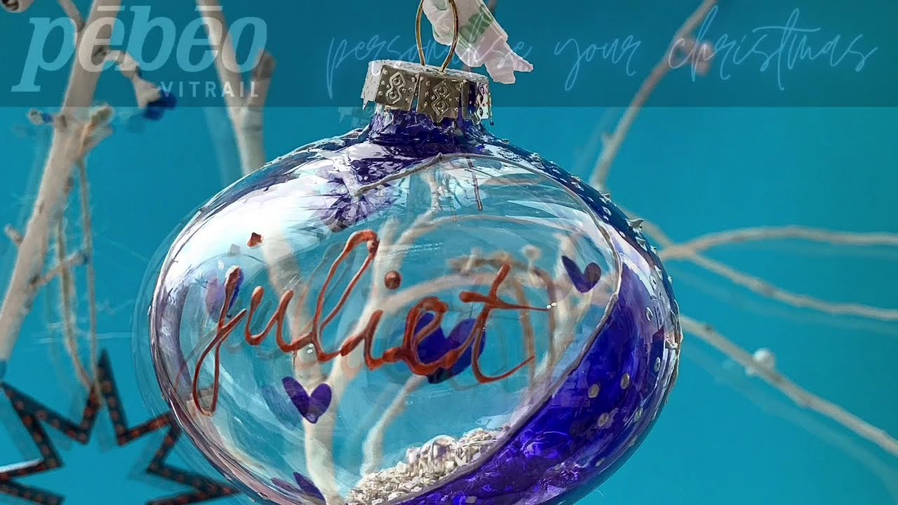 Pebeo Personalised Bauble with Vitrail
