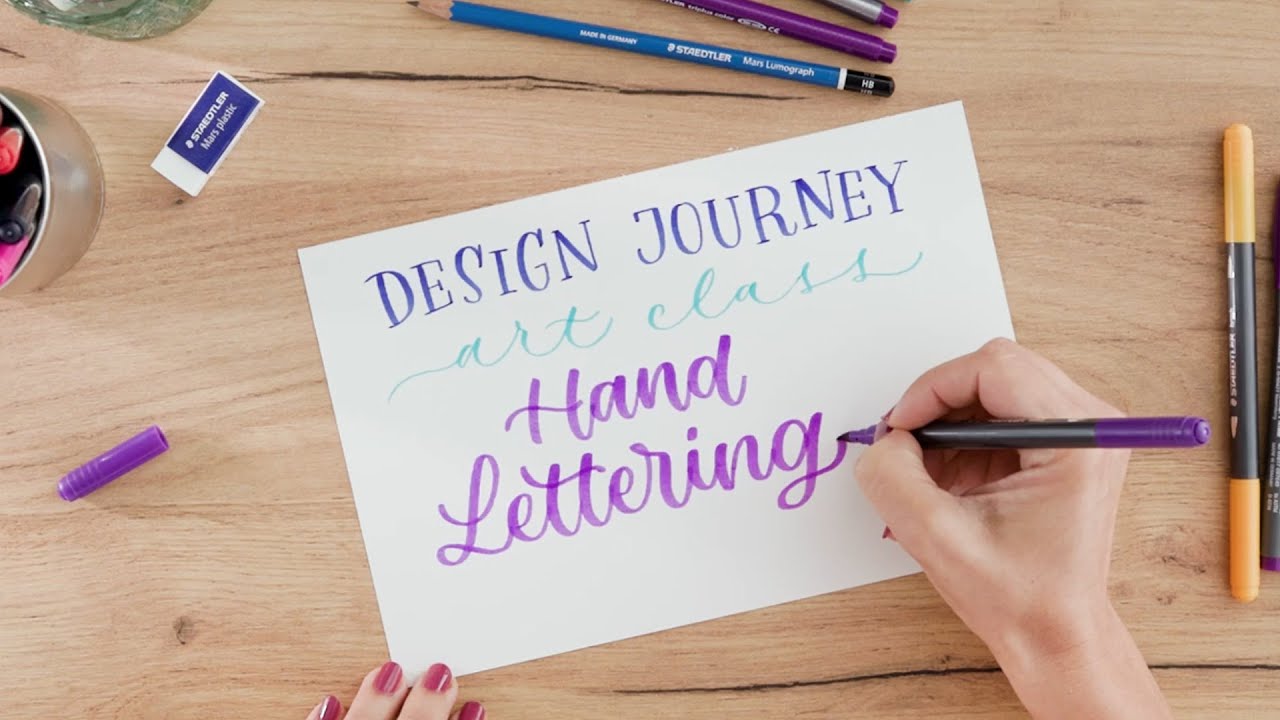 Learn Hand Lettering | STAEDTLER Design Journey Art Classes