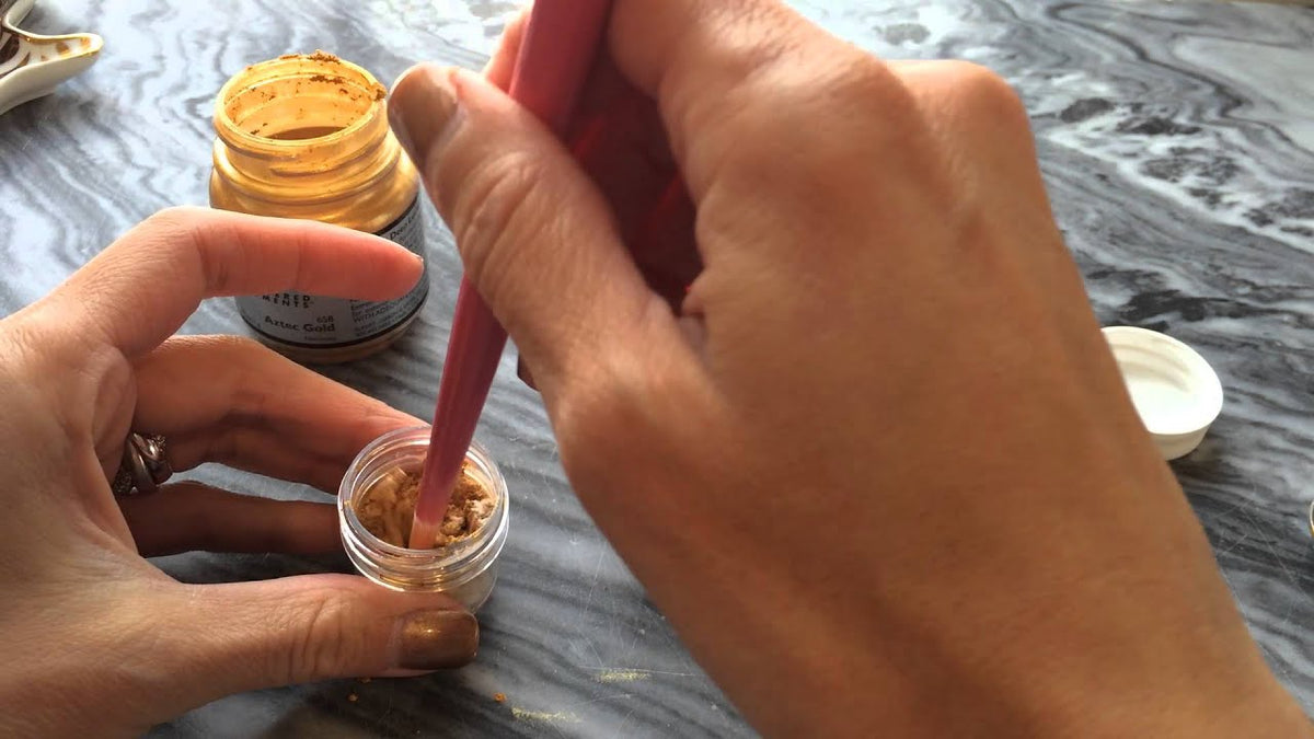 How to Mix Pearl Ex Pigment into Ink for Calligraphy
