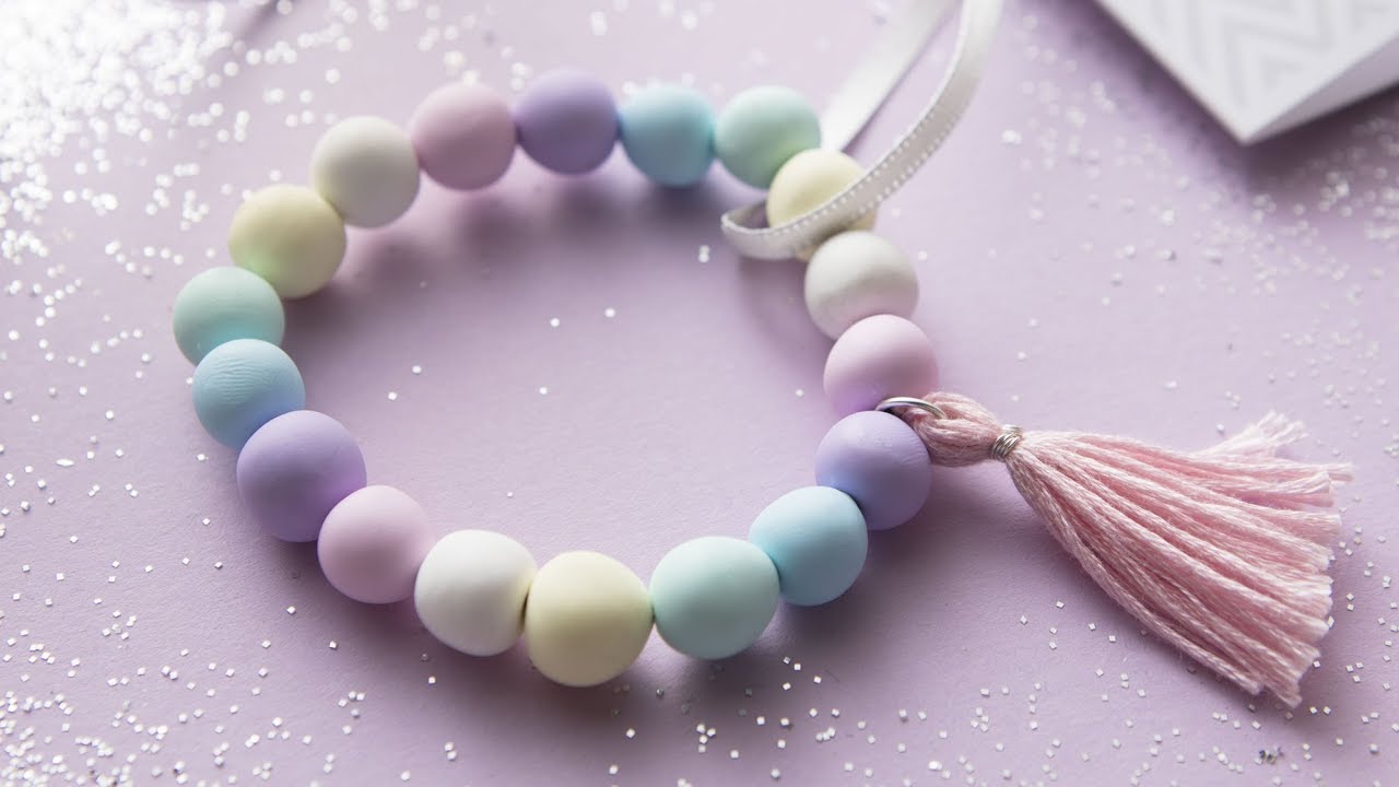 FIMO Effect Bracelet in Pastel Colours