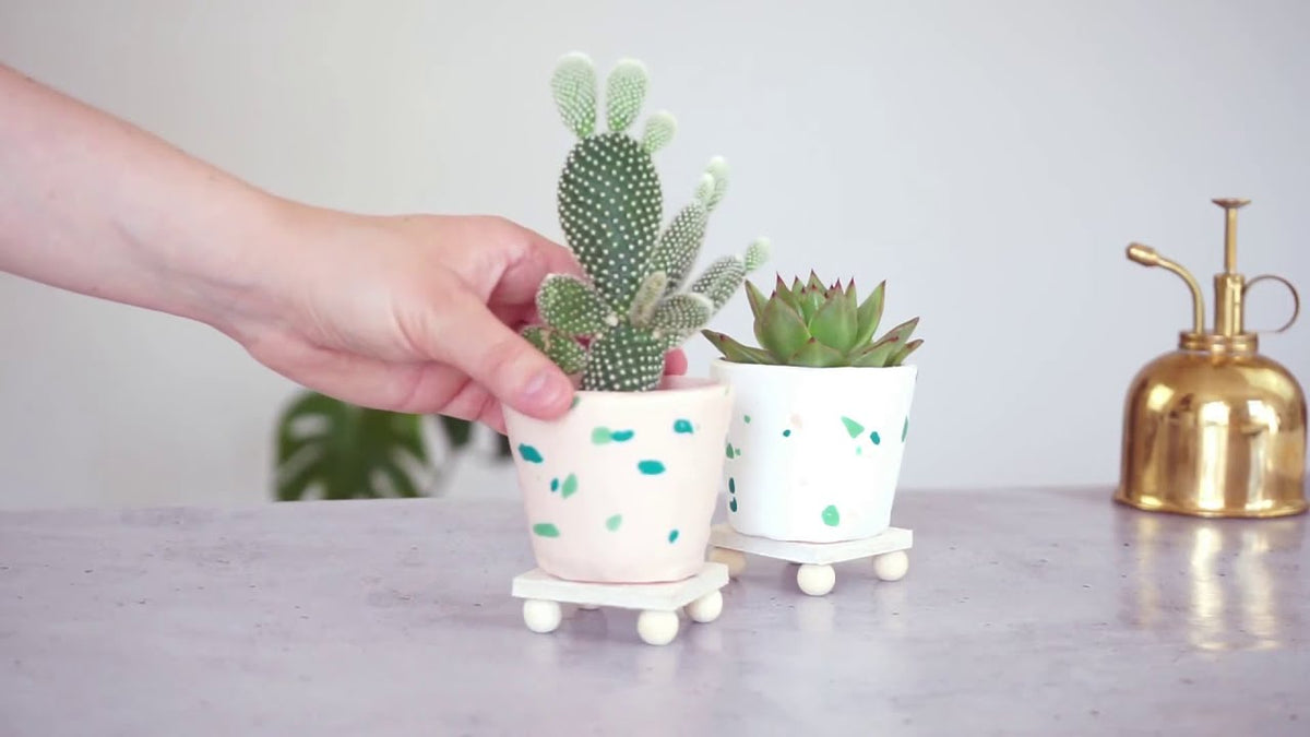 FIMO DIY Tutorial - Plant stands