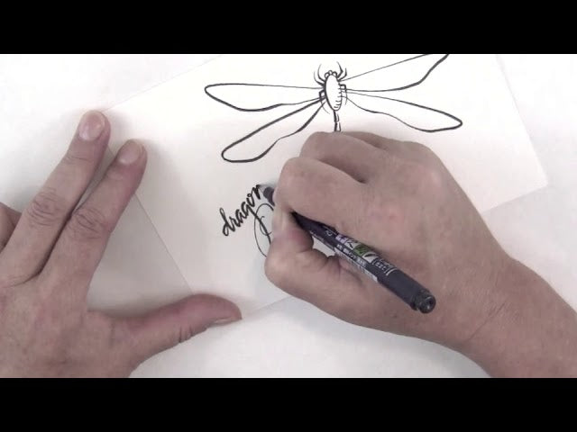 How to use Tombow Fudenosuke Pens