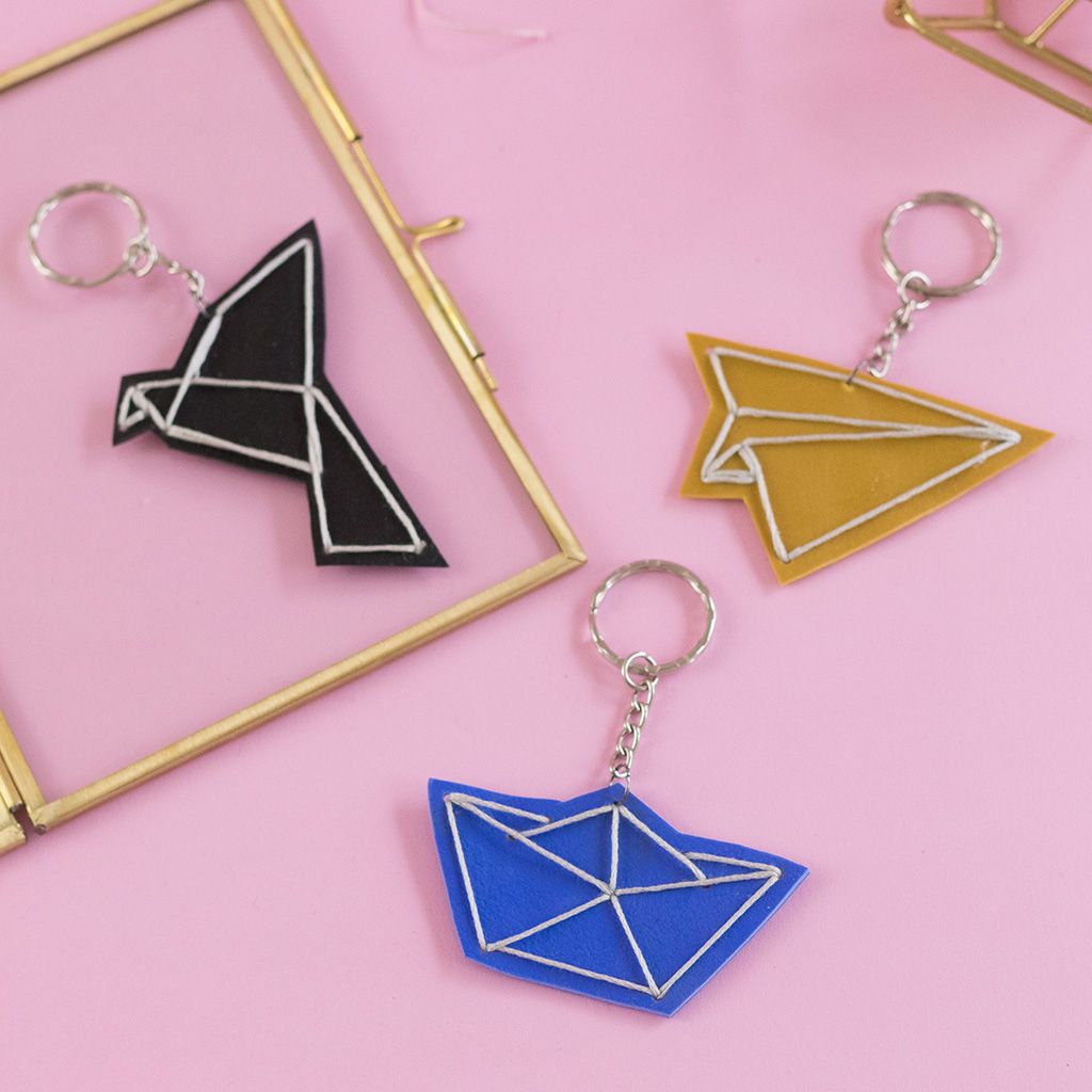 FIMO Leather Effect Keyring