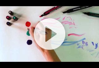 Winsor & Newton Graphic Markers - How to create lighter colour tones