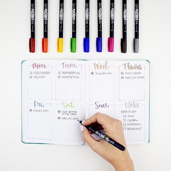Tombow Fudenosuke Colour Pens