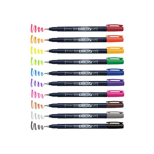 Tombow Fudenosuke Colour Pens
