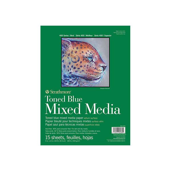 Strathmore Series 400 Toned Blue Mixed Media Pads