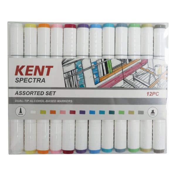 Kent Spectra Graphic Design Marker Sets of 12