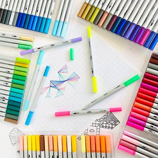 Jasart Dual Nib Marker Set 100