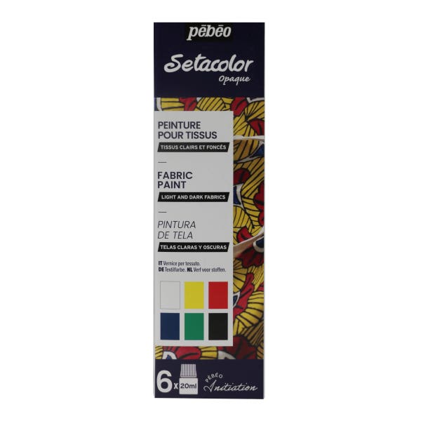 Pebeo Setacolor Opaque Matt Fabric Painting Set