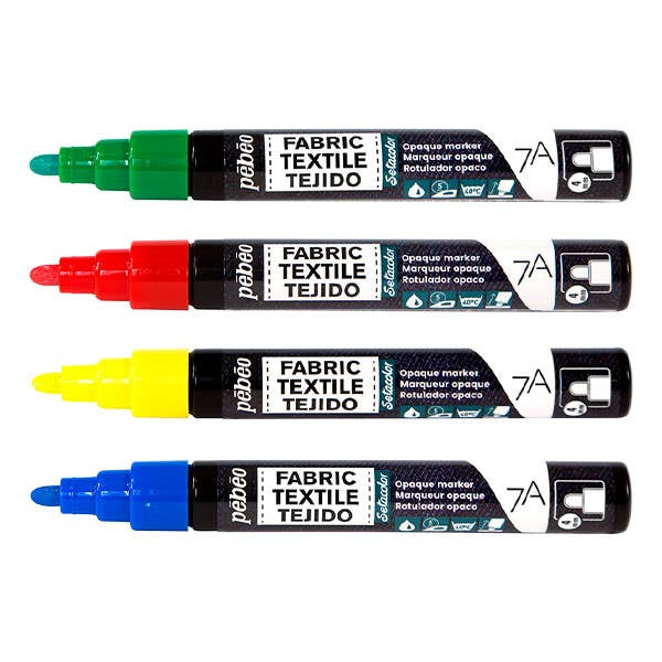 Pebeo 7A Opaque Fabric Markers