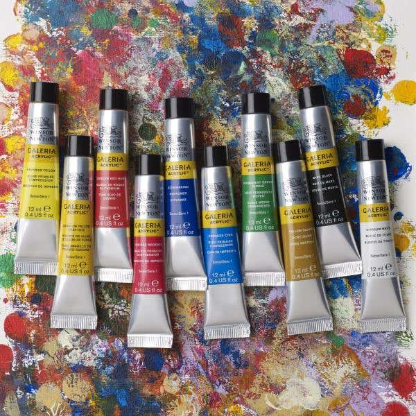 Winsor & Newton Galeria Acrylic 10x12ml Tube Set