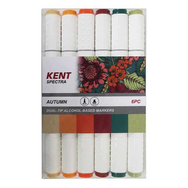 Kent Spectra Graphic Design Marker Sets of 6