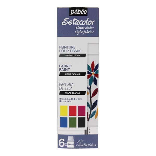 Pebeo Setacolor Light Fabric Paint Set
