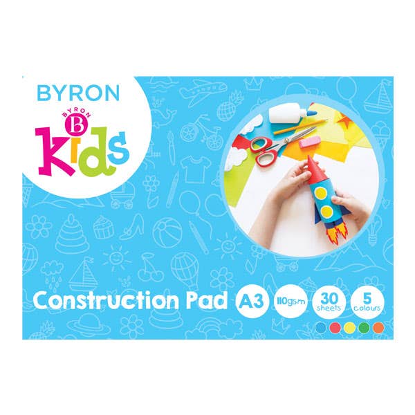 Byron Kids Construction Paper Pad