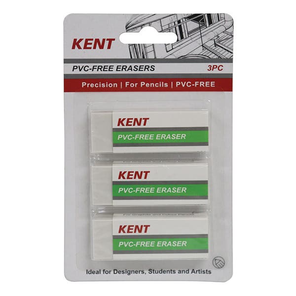 Kent PVC-Free Eraser Pack