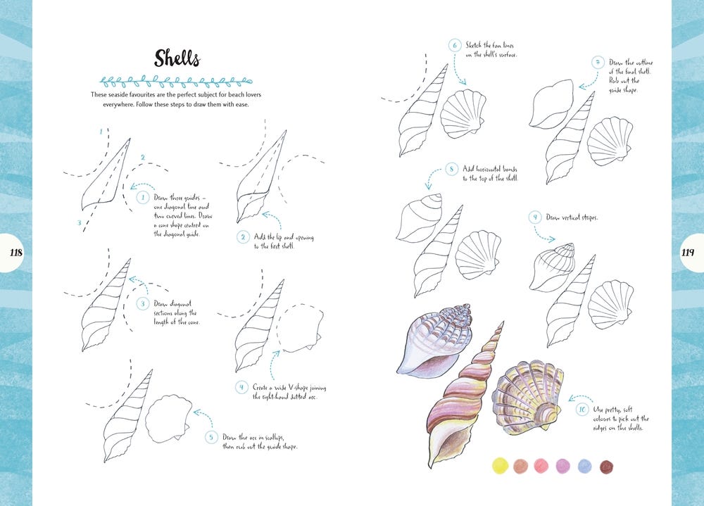 10 Step Drawing Nature Book