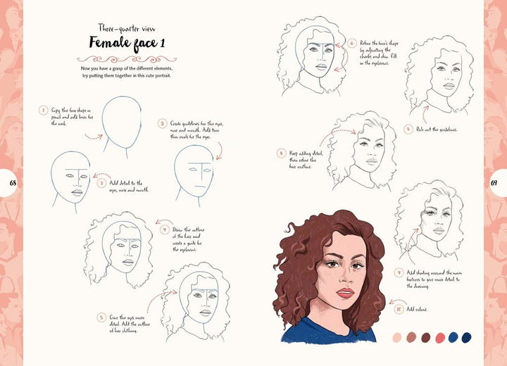 10 Step Drawing People Book