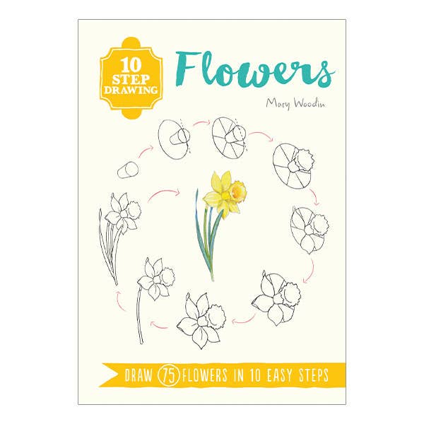 10 Step Drawing Flowers Book