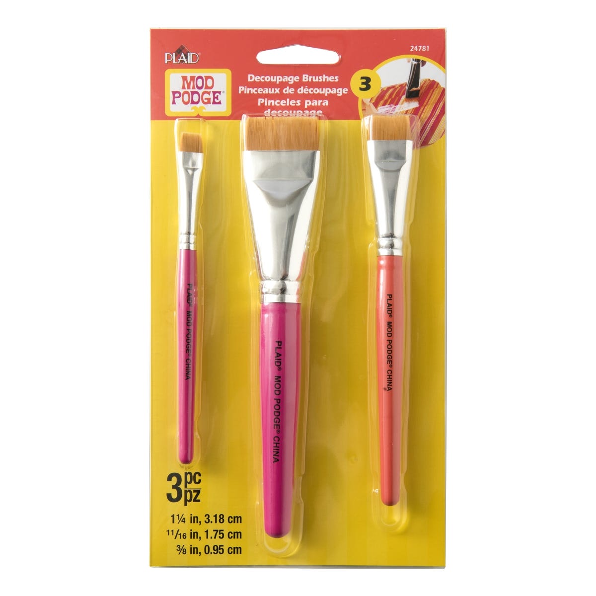 Mod Podge Decoupage Brush Set