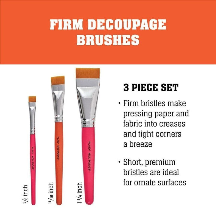 Mod Podge Decoupage Brush Set
