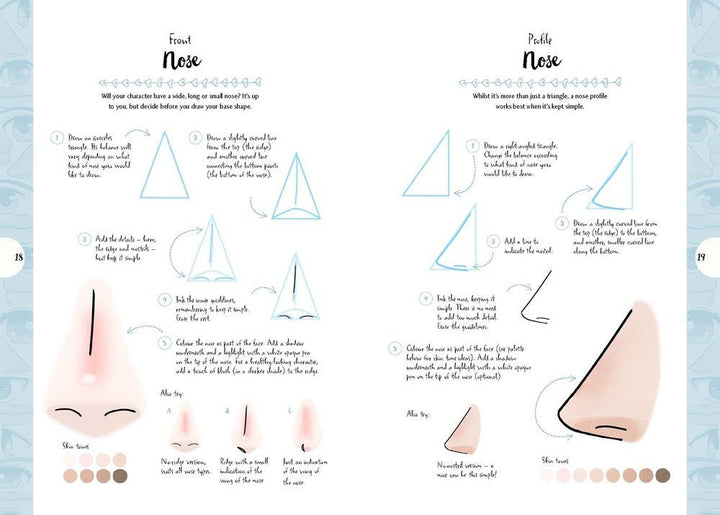 10 Step Drawing Manga Book