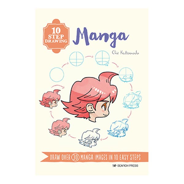 10 Step Drawing Manga Book
