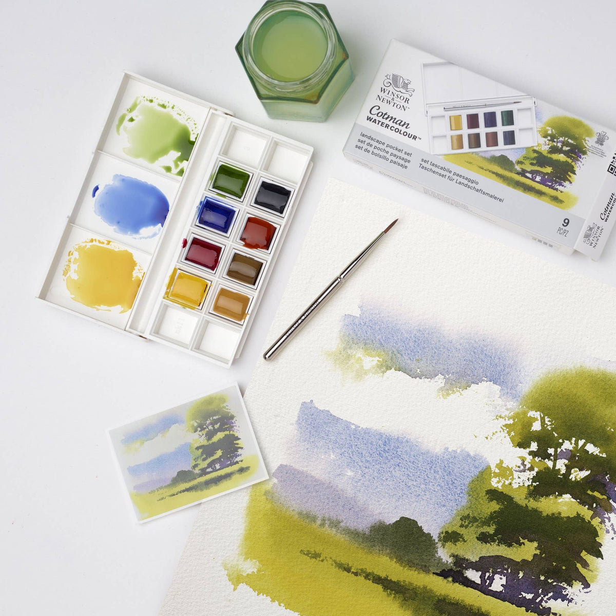 Winsor & Newton Cotman Half Pan Watercolour Pocket Sets