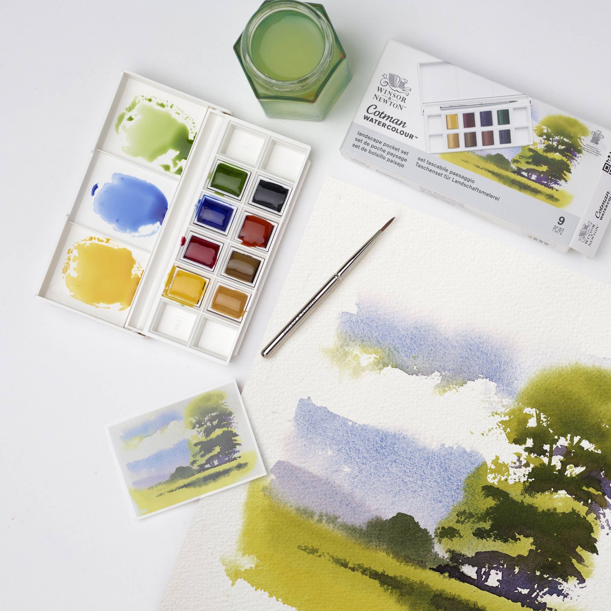 Winsor & Newton Cotman Half Pan Watercolour Pocket Sets