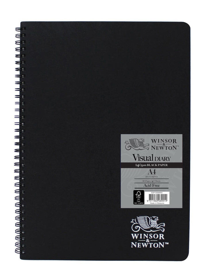 Winsor & Newton Double Wire Black Paper Visual Diaries