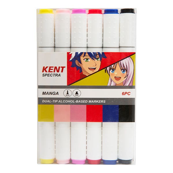 Kent Spectra Graphic Design Marker Sets of 6