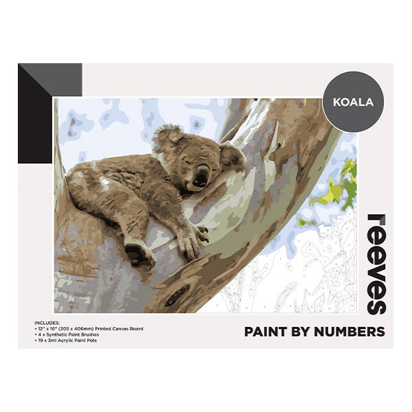 Reeves Artist Acrylic Paint by Numbers Koala