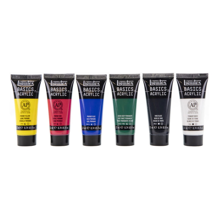 Liquitex Basics Acrylic Primary Paint Set 6