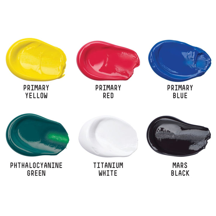 Liquitex Basics Acrylic Primary Paint Set 6