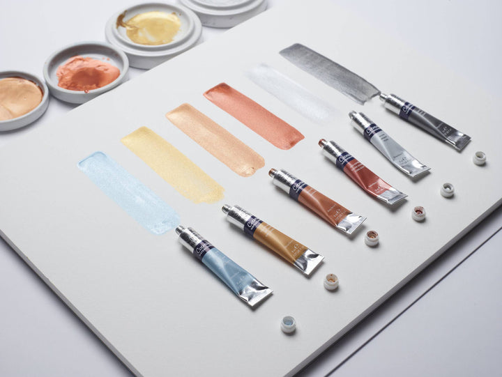 Winsor & Newton Cotman Metallic Watercolour Tube Set 6