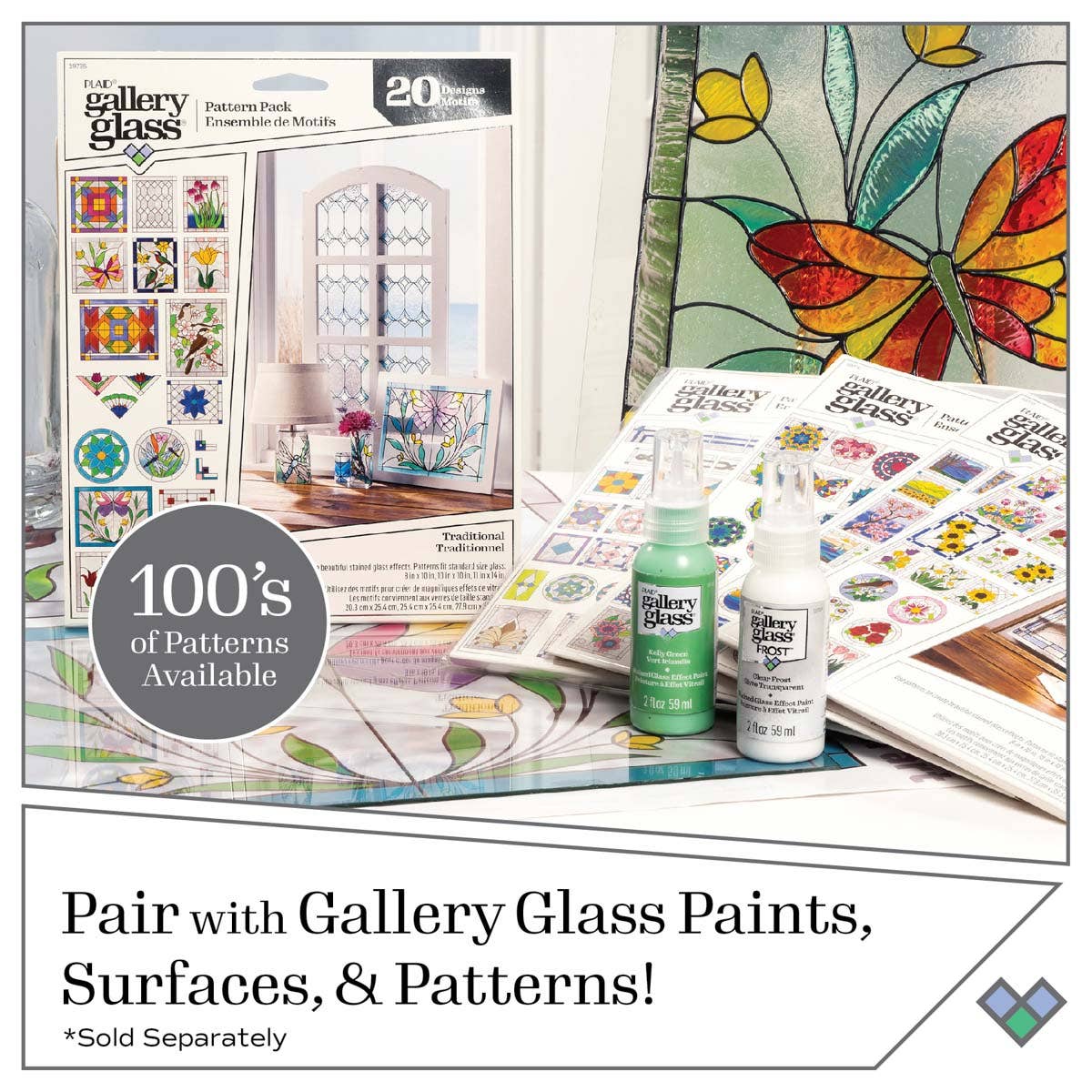 Plaid Gallery Glass Instant Lead Roll