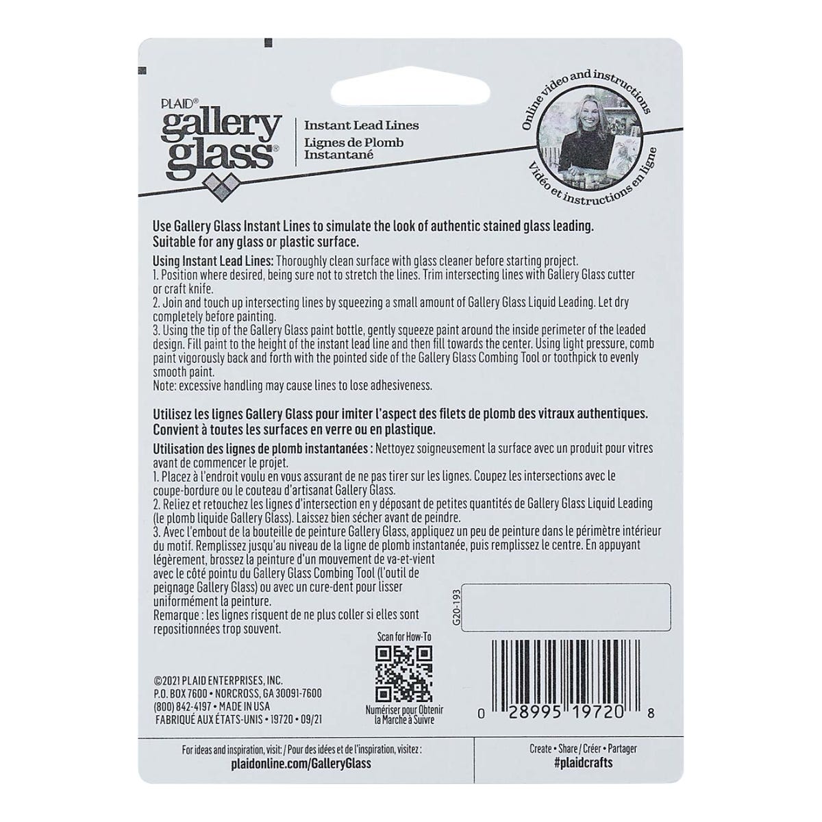 Plaid Gallery Glass Instant Lead Roll