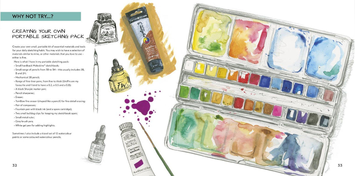 Sketchbook Challenge Book: 100 Prompts for Everyday Drawing