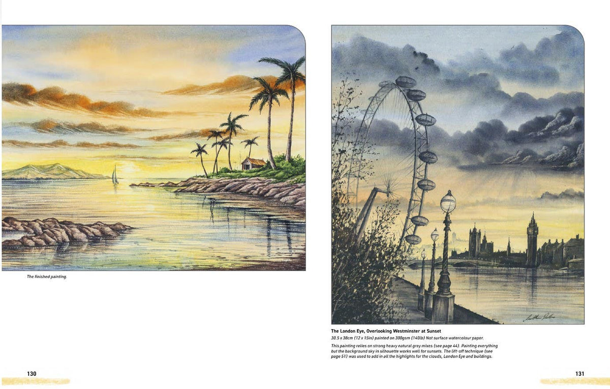 Watercolour Landscapes for the Absolute Beginner Book