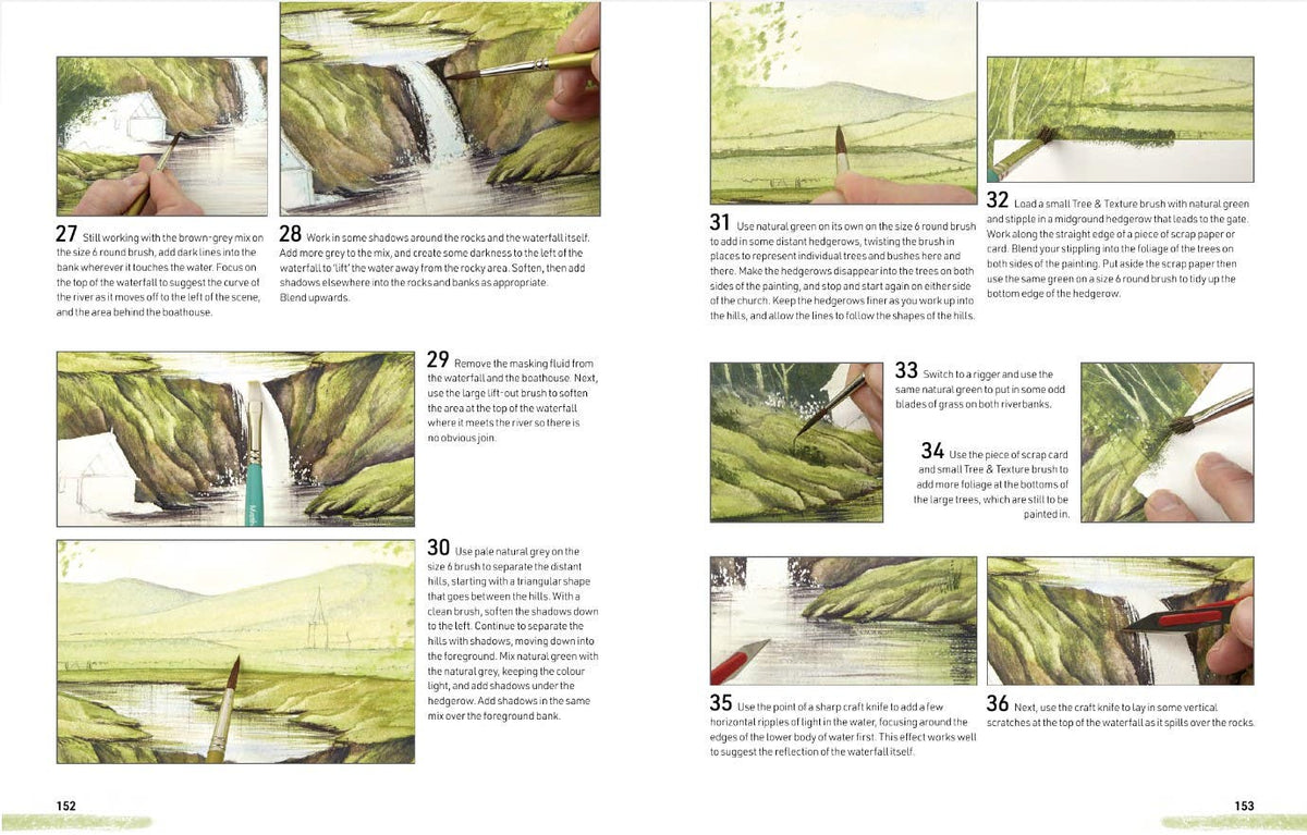 Watercolour Landscapes for the Absolute Beginner Book
