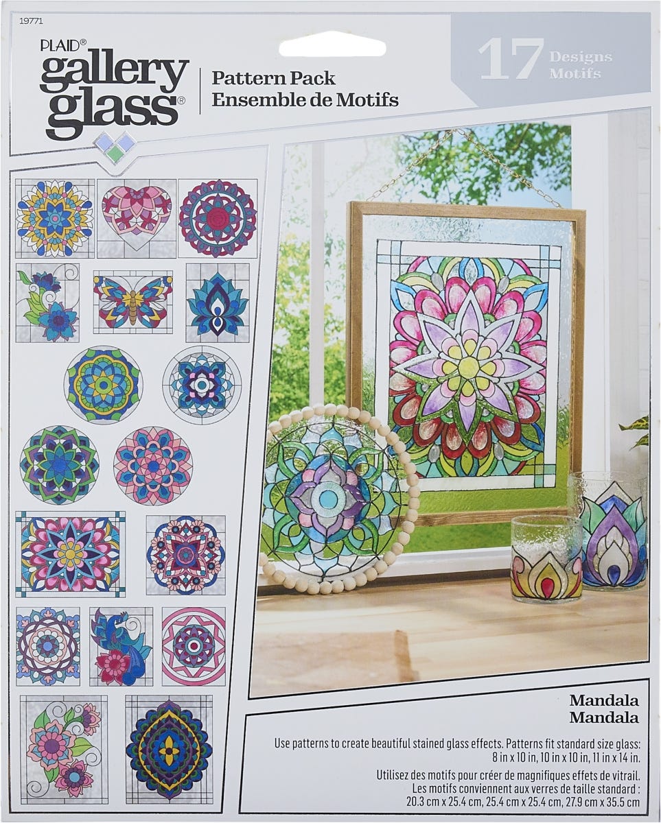 Plaid Gallery Glass Pattern Packs
